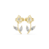 Picture of Floral Elegance - Marquise And Pear Diamond Studs.