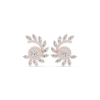 Picture of Radiant Whirl - 1 Carat Marquise & Round Diamond Earrings.