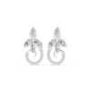 Picture of Celestial Loop - 2.20 Carat Round,Marquise & Pear Diamond Earrings.