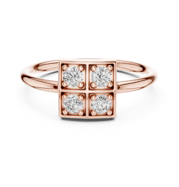 Picture of Quadra Glow – 4 Stone Round Diamond Ring