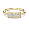 Picture of Trinity Bar – 3 Stone Round Diamond Ring