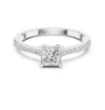 Picture of Regal Spark – 0.45 Carat Princess Diamond Ring.( 0.60 CTW Diamonds)