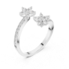 Picture of Floral Whirl – Open Flower Diamond Band.