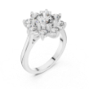Picture of Golden Petal – 2.50 Carat Diamond Cluster Ring