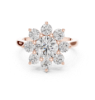 Picture of Golden Petal – 2.50 Carat Diamond Cluster Ring