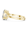 Picture of Golden Trio Ring - 2.20 Carat Oval Center With Pear Side Diamonds.