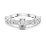 Picture of Eternal Spark – 0.50 Carat Oval Solitaire Ring.( 2.30 CTW Diamonds)