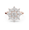 Picture of Starlight Elegance – 1.30 Carat Diamond Burst Cocktail Ring
