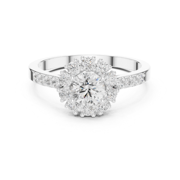 Picture of Radiant Halo – 1 Carat Round Diamond Engagement Ring