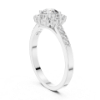 Picture of Radiant Halo – 1 Carat Round Diamond Engagement Ring