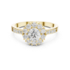 Picture of Radiant Halo – 1 Carat Round Diamond Engagement Ring