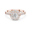 Picture of Radiant Halo – 1 Carat Round Diamond Engagement Ring