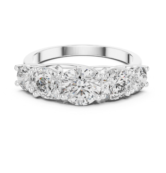 Picture of Radiant Harmony – 2.45 Carat Round Diamond Band