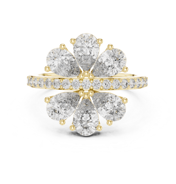 Picture of Celestial Flower – 2.40 Carat Diamond Cluster Ring