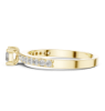 Picture of Golden Prism – Baguette Solitaire with Diamond Band