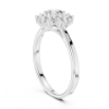 Picture of Radiant Cluster - 0.75 Carat Round Diamond Petal Ring.