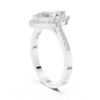 Picture of Halo Grace - 1 Carat Marquise & Round Diamond Ring. (1.35 ctw Diamonds)