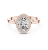 Picture of Radiant Embrace - 0.70 CT Oval With Round Diamond Halo (0.80 CTW Diamonds)