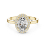 Picture of Radiant Embrace - 0.70 CT Oval With Round Diamond Halo (0.80 CTW Diamonds)