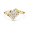 Picture of Radiant Bloom – Round Diamond Cluster Ring
