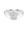 Picture of Eternal Petal – Round Diamond Floral Cluster Ring