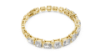 Picture of Imperial Radiance – 13.50 Carat Radiant & Emerald Cut Diamond Bracelet