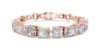 Picture of Imperial Radiance – 13.50 Carat Radiant & Emerald Cut Diamond Bracelet