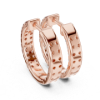 Picture of Double Row Glow – 0.70 Carat Round Diamond Hoop Earrings