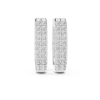 Picture of Double Row Glow – 0.70 Carat Round Diamond Hoop Earrings