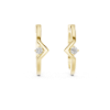 Picture of Zigzag Glow – Round Diamond Earrings