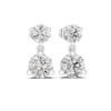 Picture of Eternal Drops – 3 Carat Round Diamond Earrings
