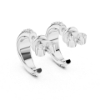 Picture of Radiant Hoops – Round Diamond Earrings