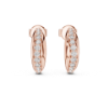 Picture of Radiant Hoops – Round Diamond Earrings