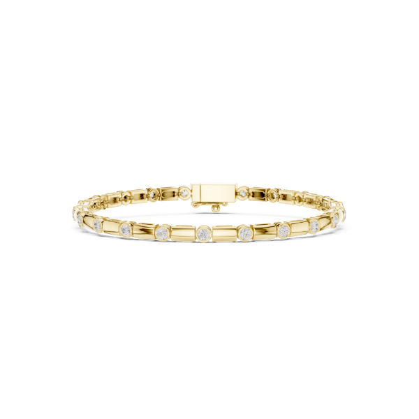 Picture of Golden Gleam – 0.80 Carat Round Diamond Bracelet