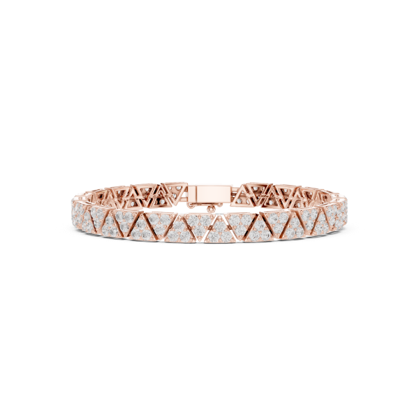 Picture of Radiant Triad - 4.40 Carat Round Diamond Bracelet