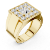 Picture of Regal Square – 2.30 Carat Round & Princess Diamond Ring