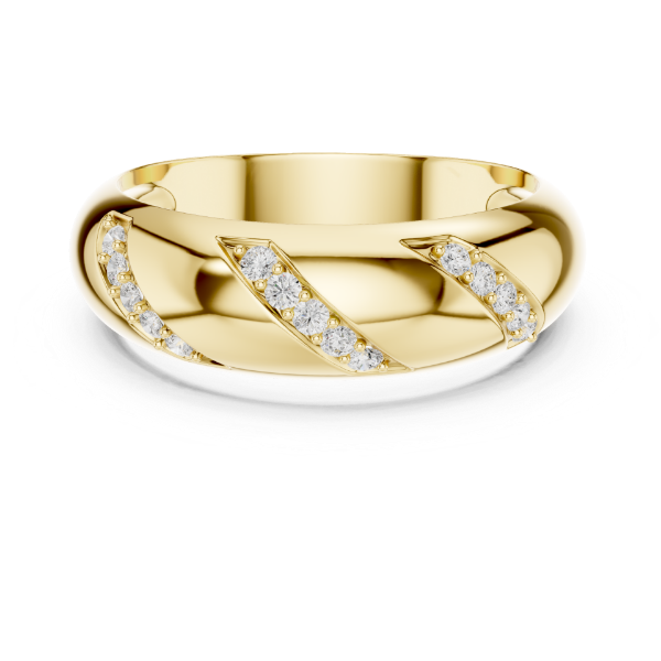 Picture of Golden Stride – Round Diamond Men's Band