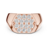 Picture of Stellar Grid – 0.90 Carat Round Diamond Ring