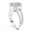 Picture of 2.50 Carat Princess Solitaire Ring (3 CTW Diamonds)