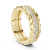 Picture of The Pavé Texture Band - 0.90 Carat Round Diamond Ring