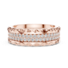 Picture of The Pavé Texture Band - 0.90 Carat Round Diamond Ring