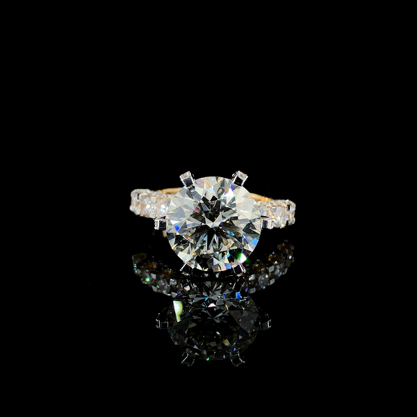 Picture of 5.11 Carat Round Diamond Ring (6.67 CTW Diamonds)