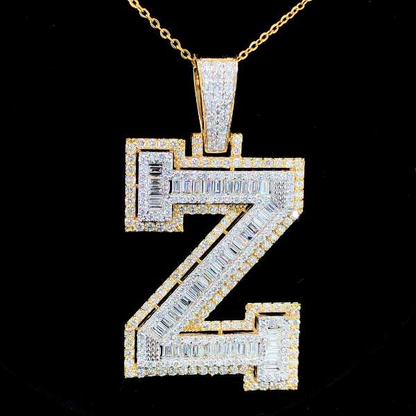 Picture of The Master Z - Multi Shape Diamond Letter Pendant