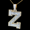 Picture of The Master Z - Multi Shape Diamond Letter Pendant