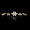 Picture of Imperial 3 Carat Emerald Diamond Ring (4.20 CTW Diamonds)