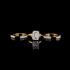 Picture of Imperial 3 Carat Emerald Diamond Ring (4.20 CTW Diamonds)