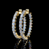 Picture of The Celestia 11.50 Carat Diamond Hoops Earrings