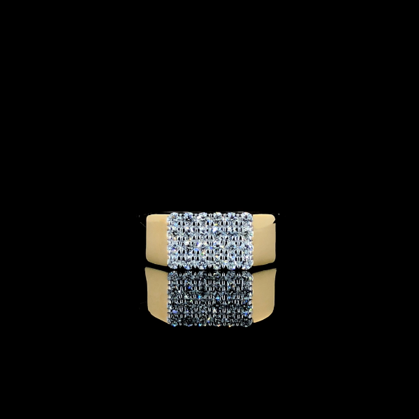 Picture of Men's Wedding Band,adorned With Shimmering Diamonds