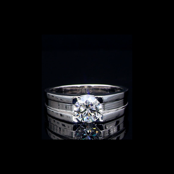 Picture of 1.20 Carat Solitaire Ring With A Modern, Elegant Band Design.