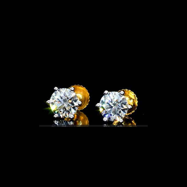 Picture of 1.50 Carat Pushback Style Earrings.